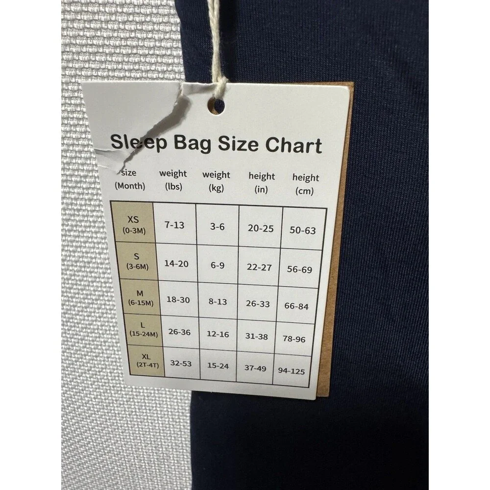 PurComfy Supersoft Bamboo Viscose Sleep Sack, 2.5 TOG  15-24 Mths. Navy NWT